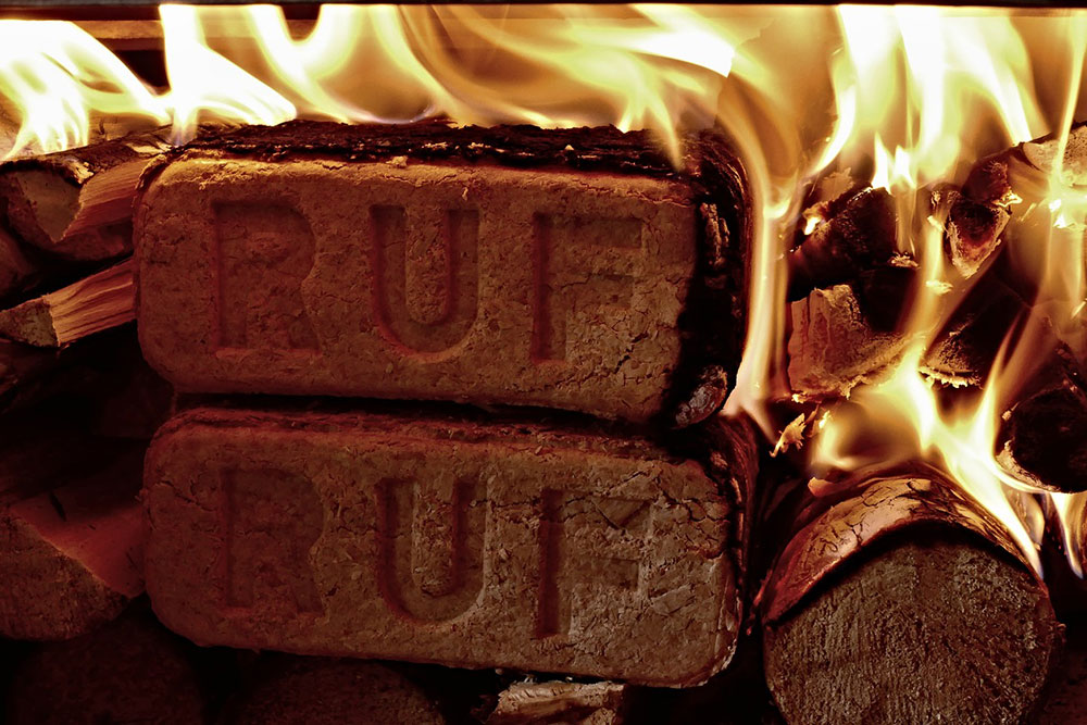 RUF fuel briquettes: ecological and economic heat